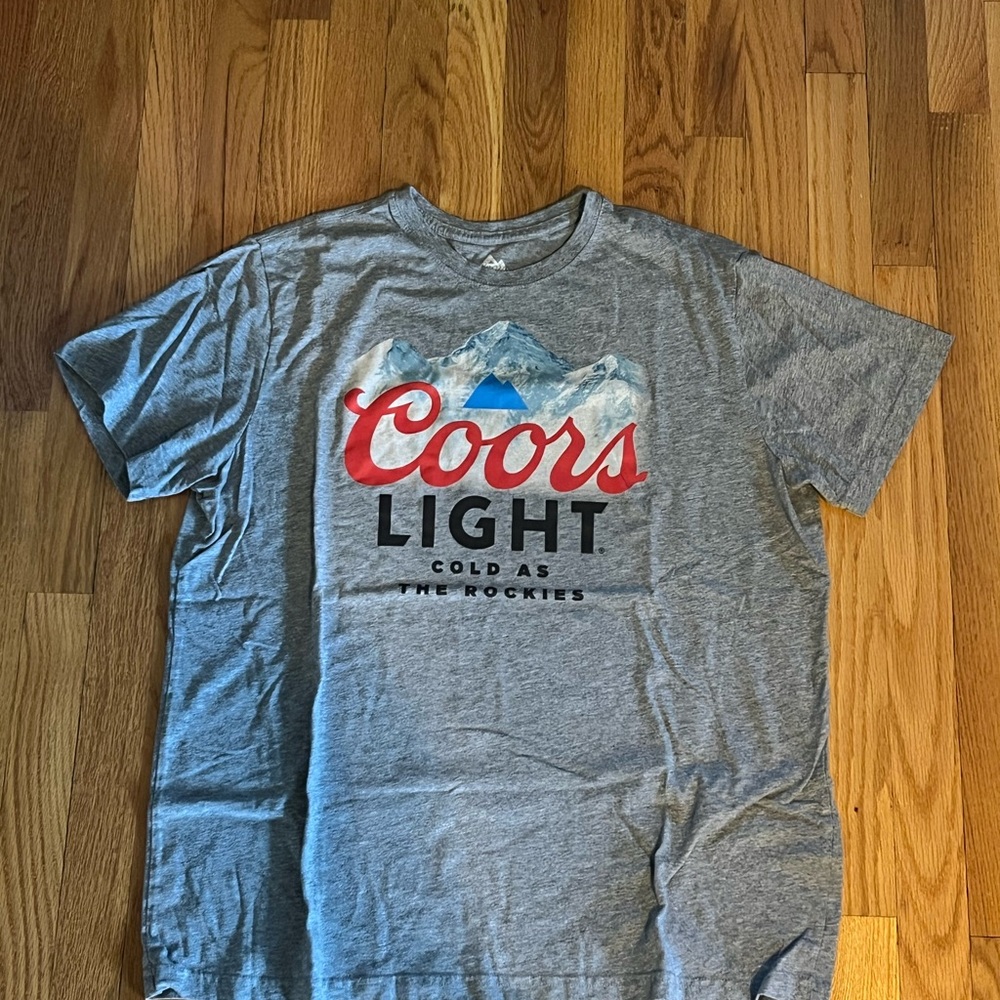 Coors Light Gray Short Sleeve Tee for Men
